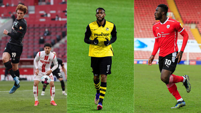 U.S. forwards Josh Sargent, Jordan Siebatcheu and Daryl Dike